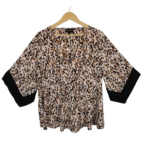 Lane Bryant Women's V-Neck Blouse Size XL 14 / 16 - Picture 1 of 5